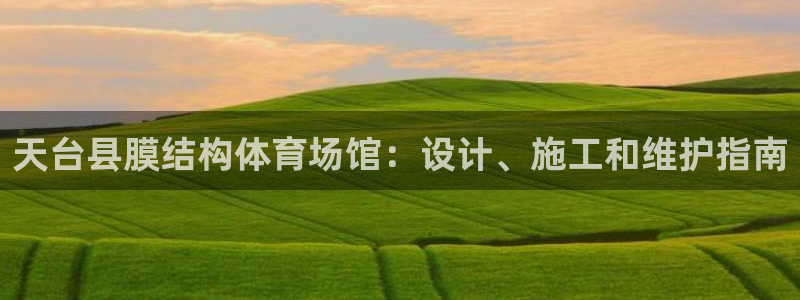 德国意昂3集团：天台县膜结构体育场馆：设计、施工和维