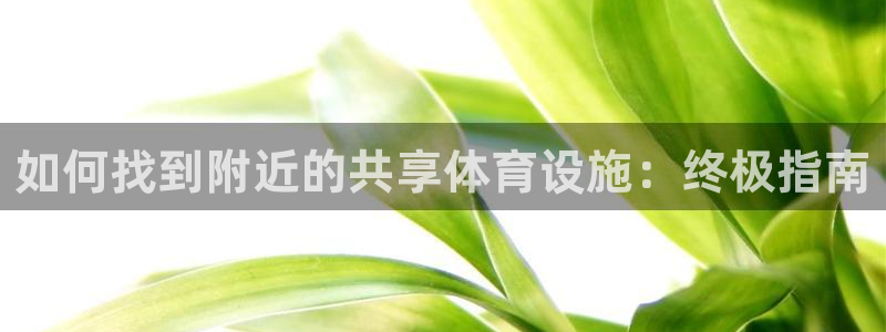 意昂3集团logo：如何找到附近的共享体育设施：终极指南