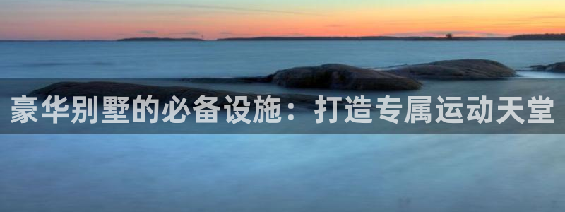 意昂体育3平台APP：豪华别墅的必备设施：打造专属运动天堂
