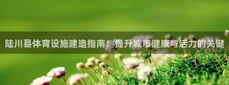 意昂3集团：陆川县体育设施建造指南：提升城市健康与活力的关键